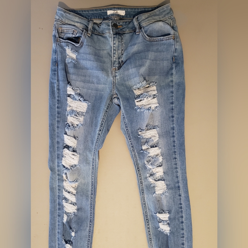 Cello Distressed Blue Jeans for Women